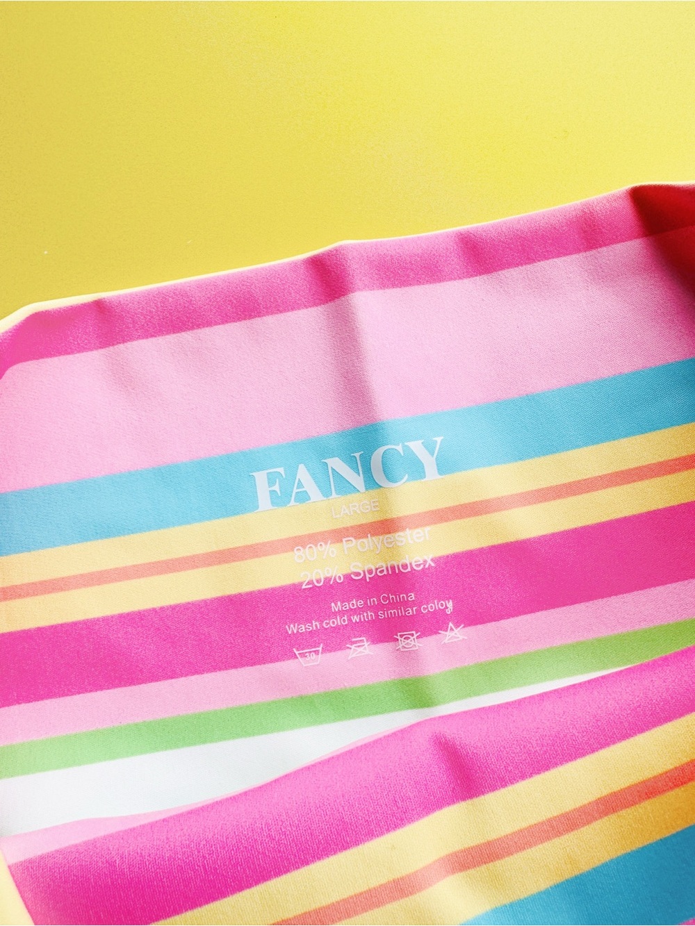 Sz L Shop Fancy Flexion Sculpting Athleisure Short In South Beach Stripe NWOT - Picture 3 of 4